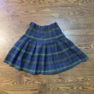 ROYAL PARK YOUTH GIRL’S GREEN UNIFORM SCHOOL PLAID SKIRT SIZE 8 READ DESCRIPTION